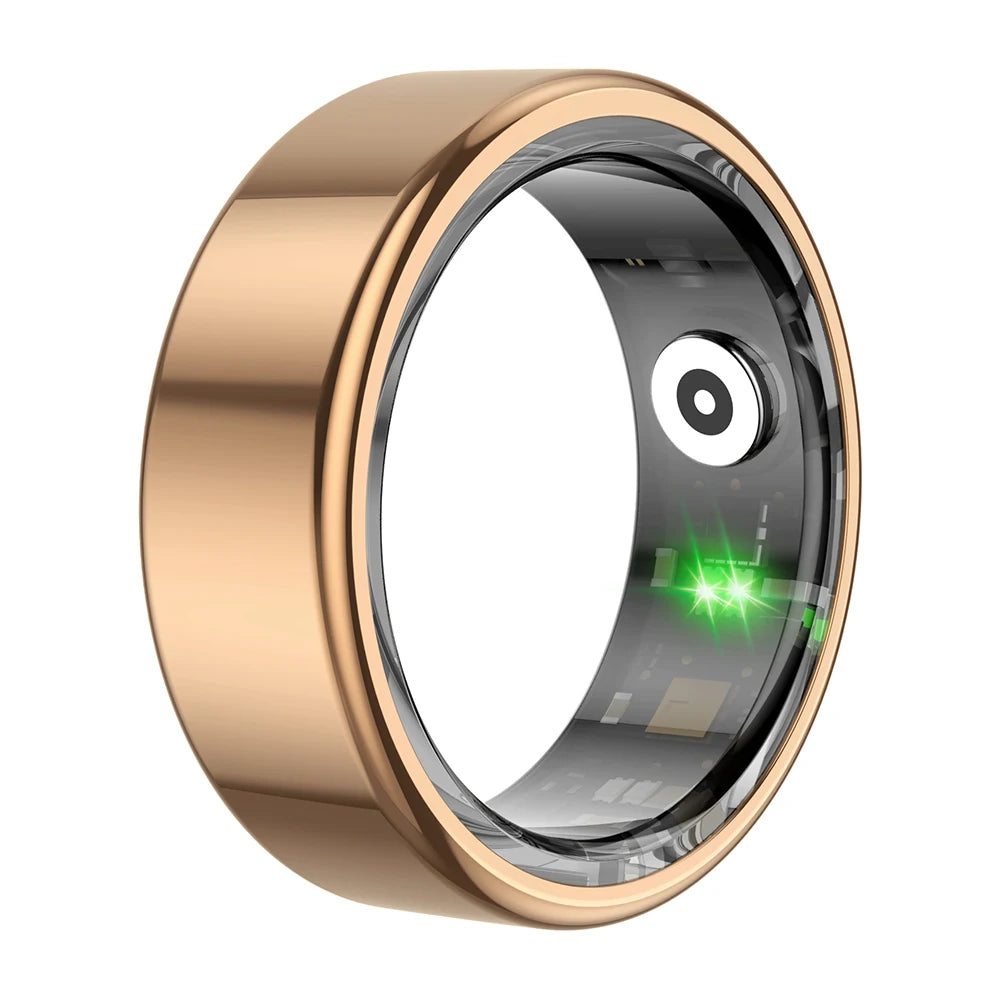 R02 Smart Ring Military Grade Titanium Steel Shell Health Monitoring IP68 & 3ATM Waterproof Multi-Sport Modes